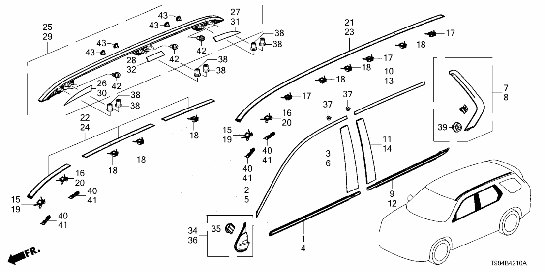 Honda 75257-T90-A01 PLUG, RIVNUT (M6)