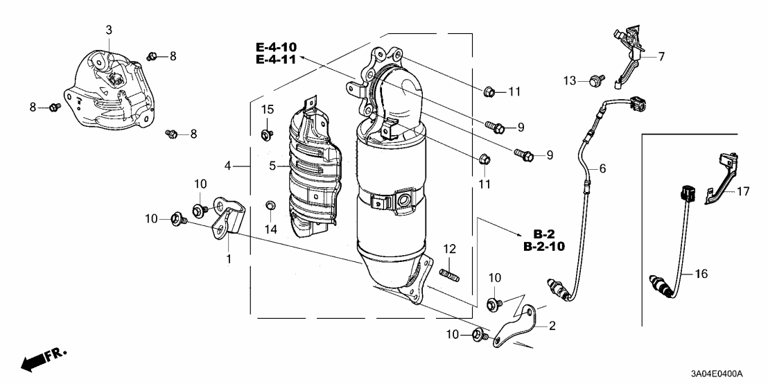 Honda 36532-6VJ-A01 SENSOR, OXYGEN