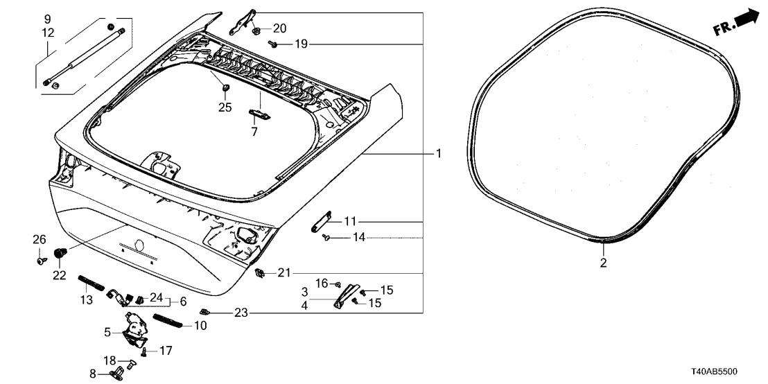 Honda 90856-TJB-A01 PLUG, TAILGATE DRAIN
