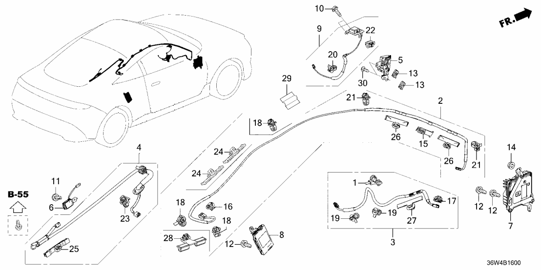 Honda 39160-36W-A01 FEEDER ASSY-, ANT Honda 39160-36W-A01 FEEDER ASSY-, ANT