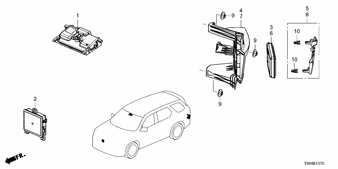 8S103-T90-A36 Honda SET