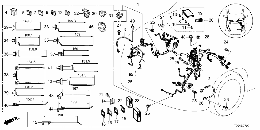 32200-T91-A60 Honda HARN, ENGINE ROOM