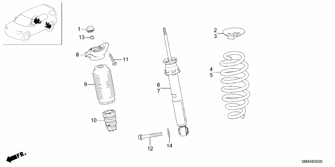 Honda 52441-3BM-A02 SPRING, R- RR