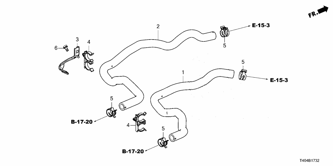 Honda 79721-T56-A00 HOSE A, WATER