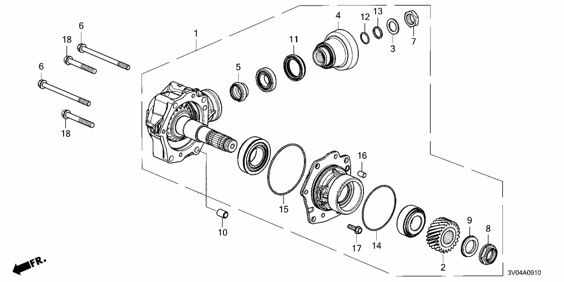 Honda 29000-6EH-000 TRANSFER ASSY