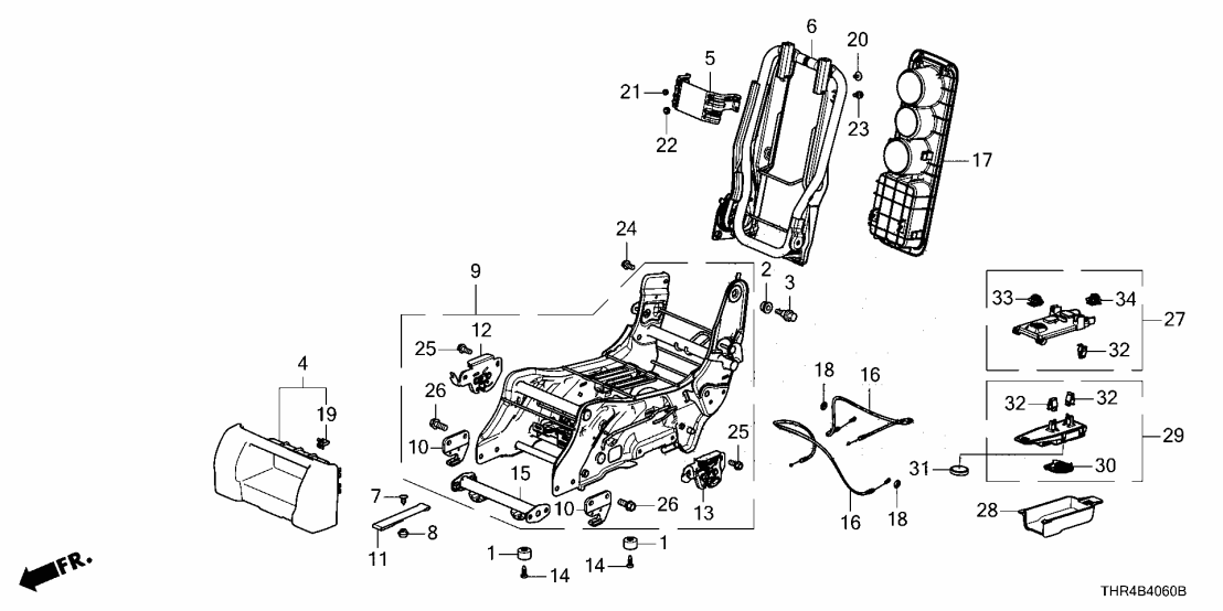 Honda 81936-THR-L21 FRAME