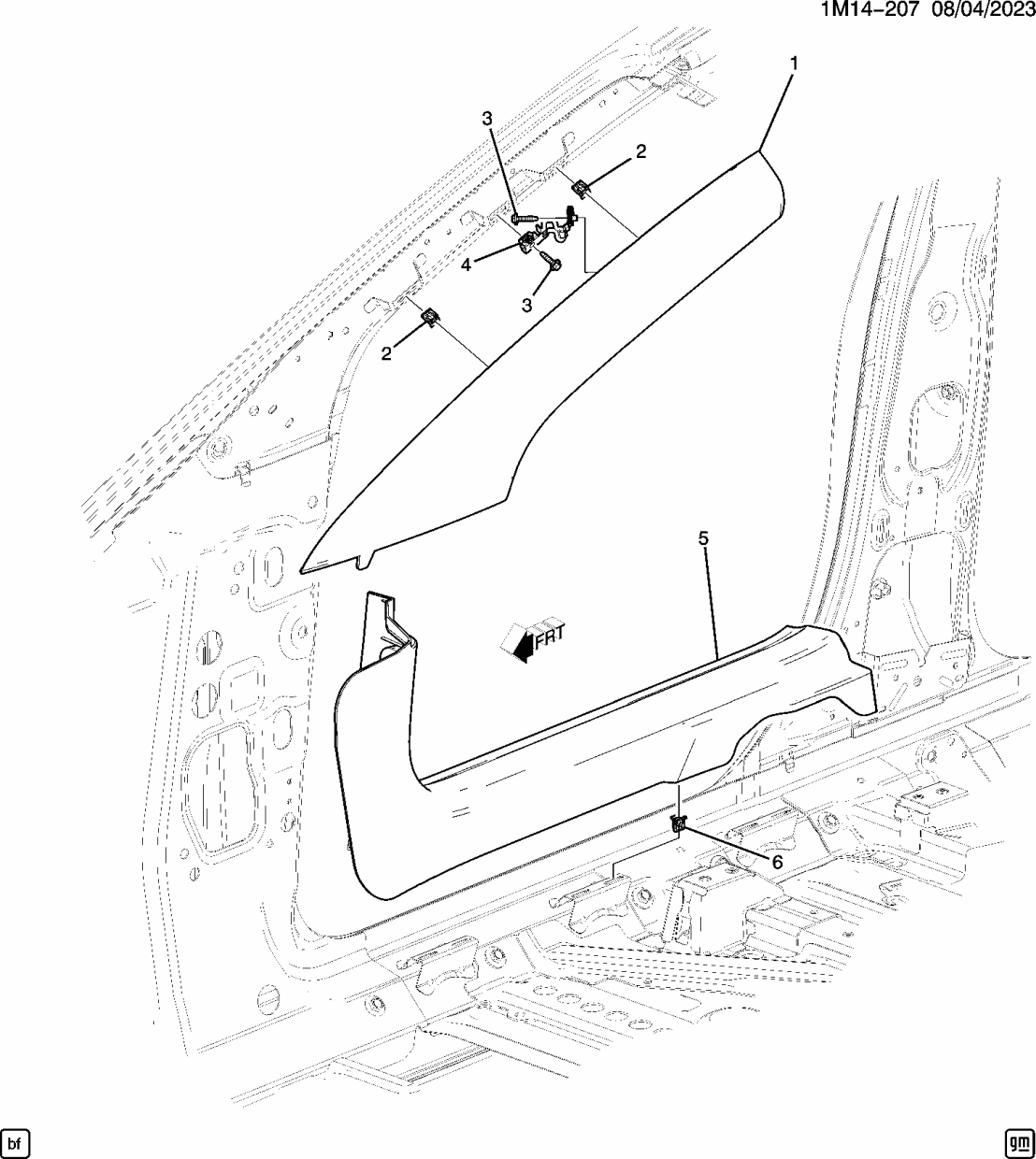 Honda 85058382 MOLDING AS L- *9869*