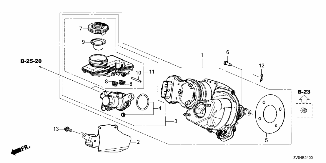 Honda 01469-3W0-A20 BOOSTER SET 01469-3W0-A20 Honda BOOSTER SET