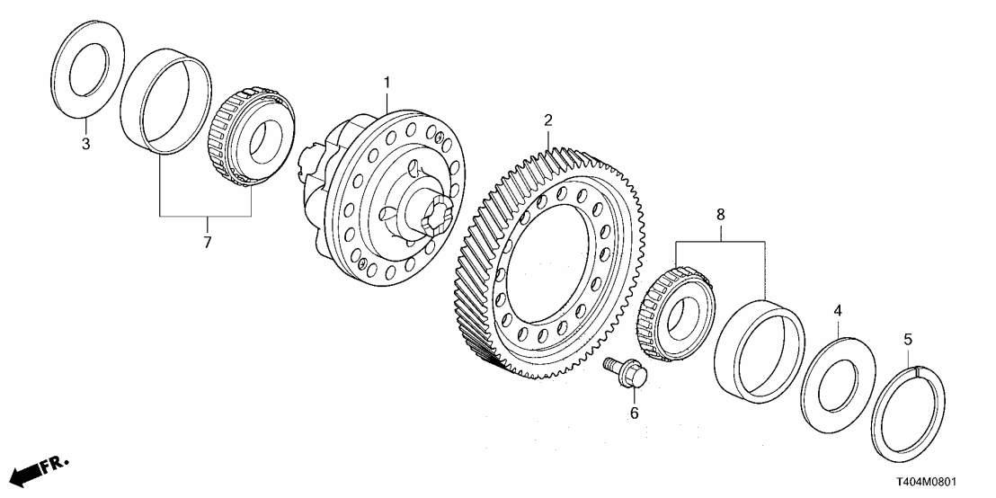 Honda 41200-R3P-003 LSD, ASSY- HELICAL Honda 41200-R3P-003 LSD, ASSY- HELICAL