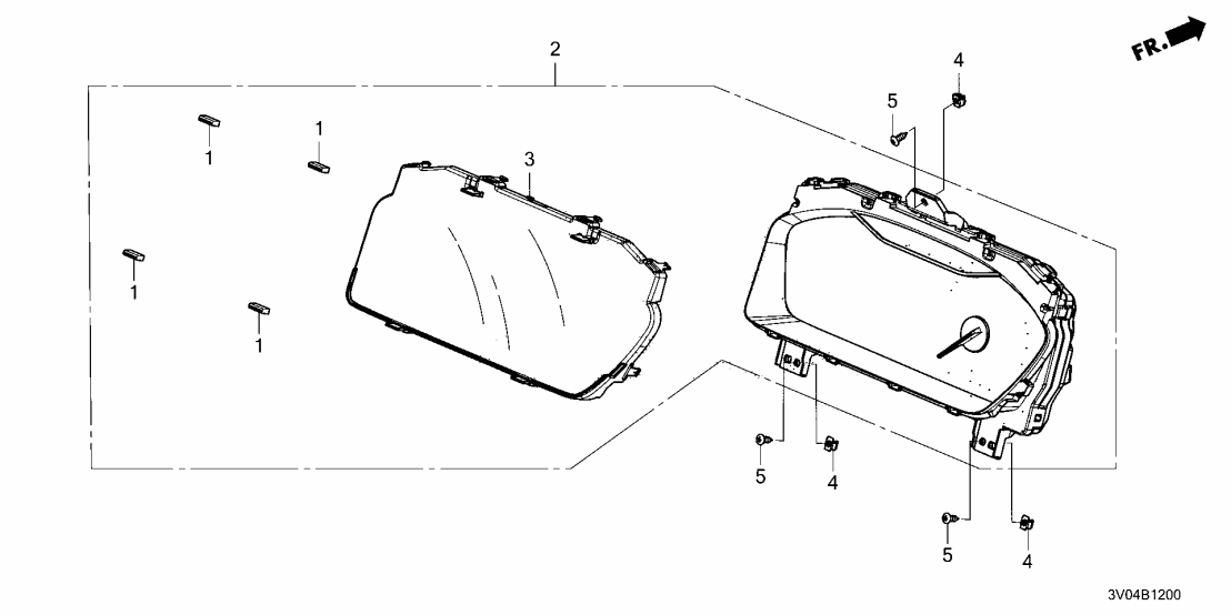 Honda 78100-3V1-A81 METER, COMBINATION