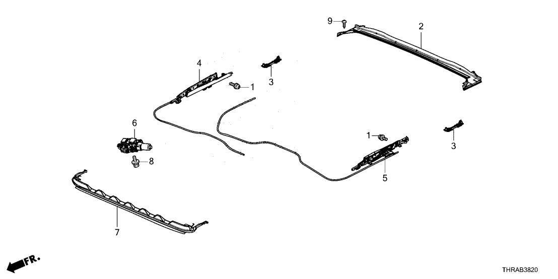 70450-THR-A01 Honda MOTOR ASSY-, SUNROOF