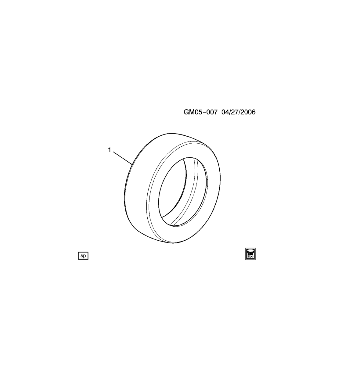 Honda 42751-BRI-132 TIRE 255/60R19