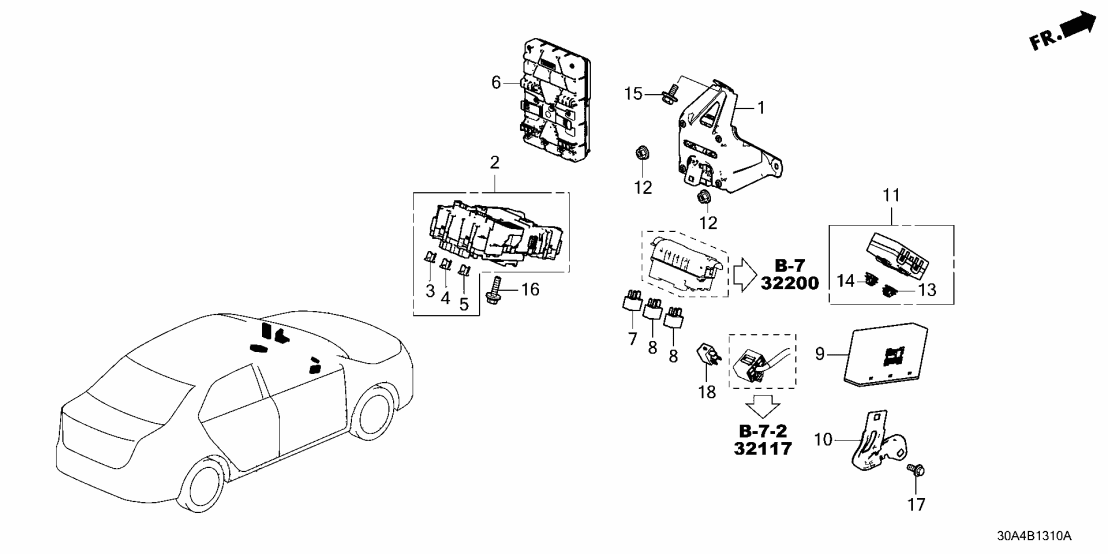 38809-30A-A02 Honda MODULE UNIT