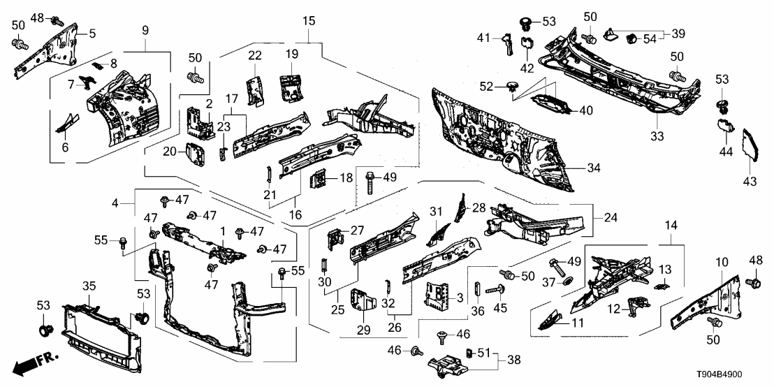 61500-3BM-A00ZZ Honda DASHBOARD (LOWER)