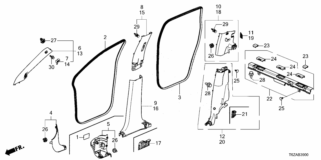 38205-T6Z-A10 Honda LABEL, FUSE