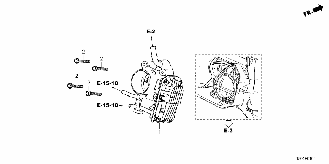 Honda 16400-6MA-J01 THROTTLE BODY 16400-6MA-J01 Honda THROTTLE BODY