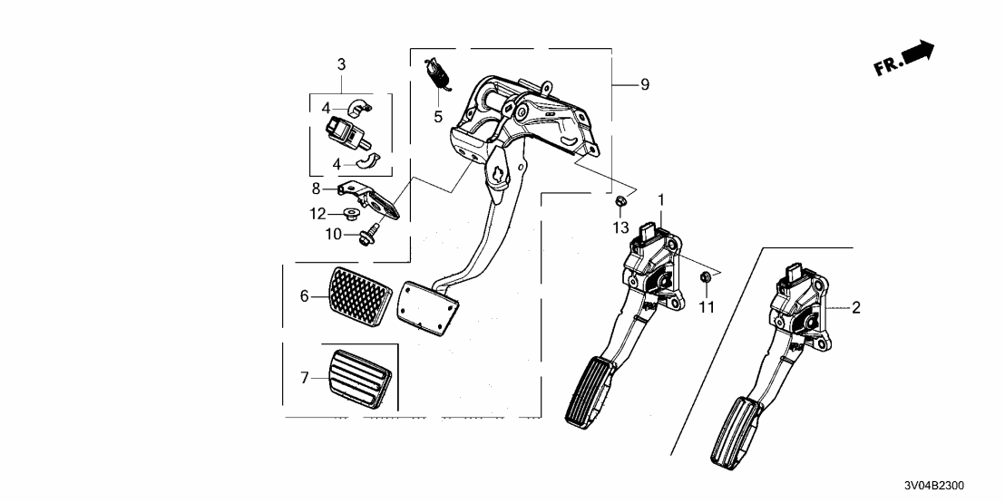 Honda 46597-3W0-A00 STAY ASSY-, PEDAL Honda 46597-3W0-A00 STAY ASSY-, PEDAL