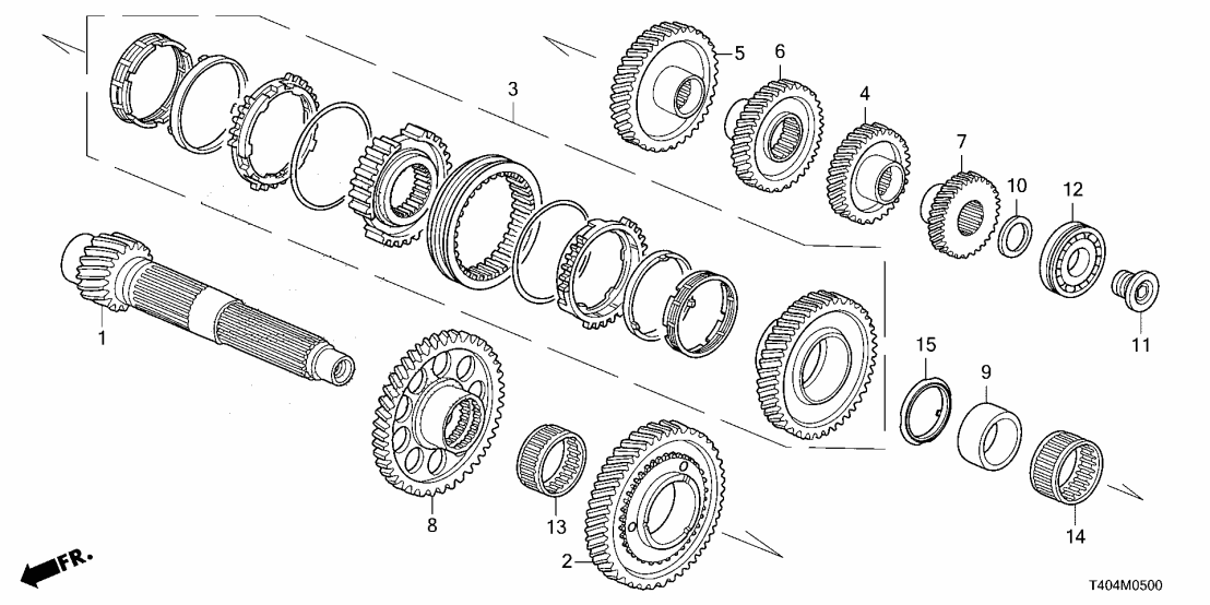 Honda 23491-5XL-000 GEAR