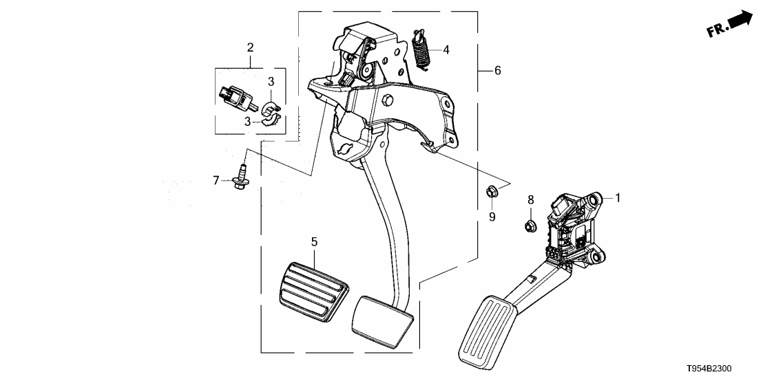 Honda 17800-TLA-S01 PEDAL, ACCELERATOR