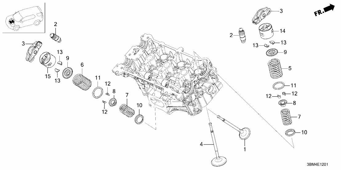 06147-6FB-406 Honda SET, EX- VALVE R