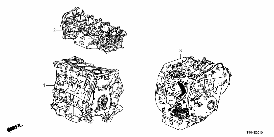 Honda 10003-64A-A00 ENG SUB-ASSY (HEAD)