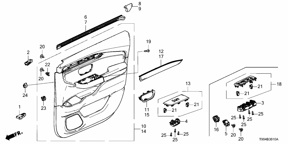 Honda 83570-T90-A81ZA PNL, L- *NH1225L*