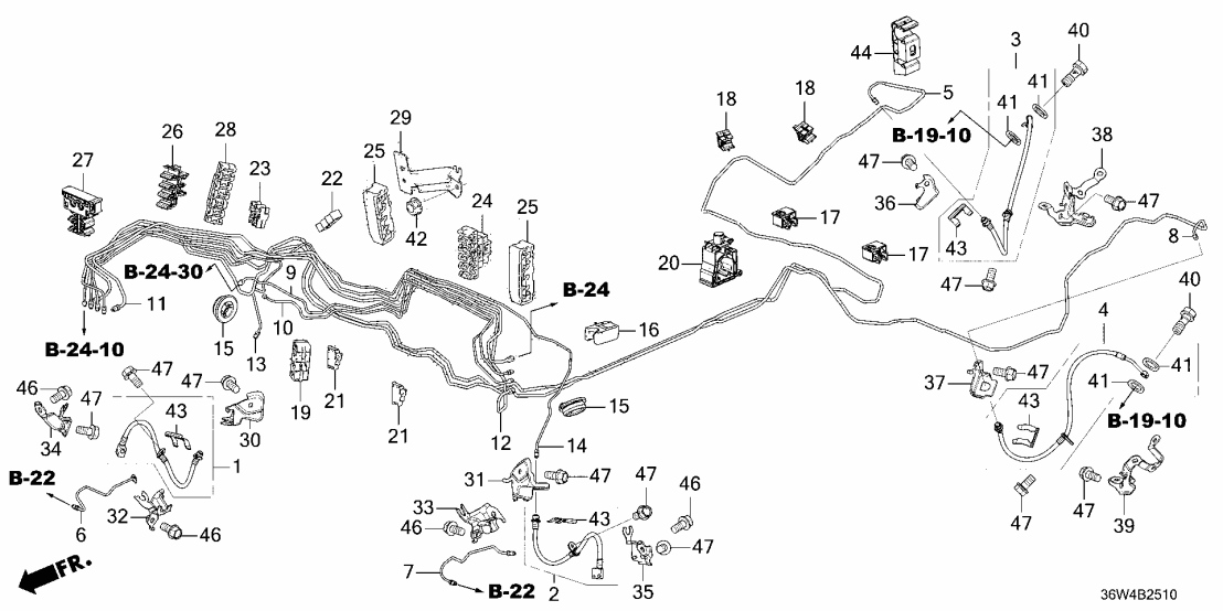 Honda 46372-T50-G00 PIPE S, BRAKE
