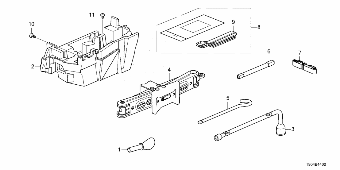 84541-T90-A00 Honda BOX, TOOL