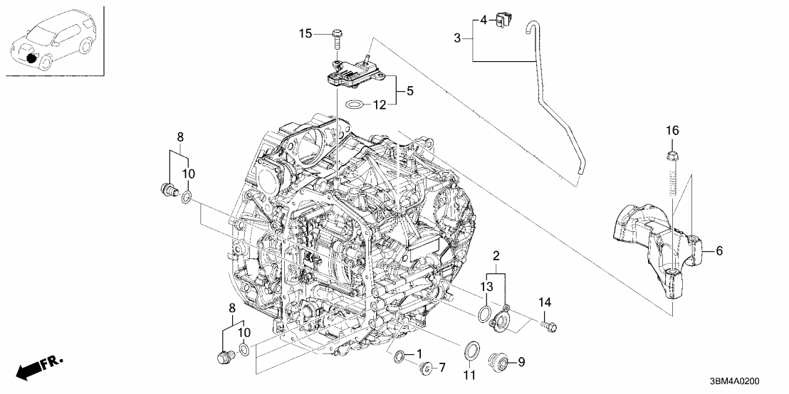 31280-6FB-A01 Honda BLOCK, SKID