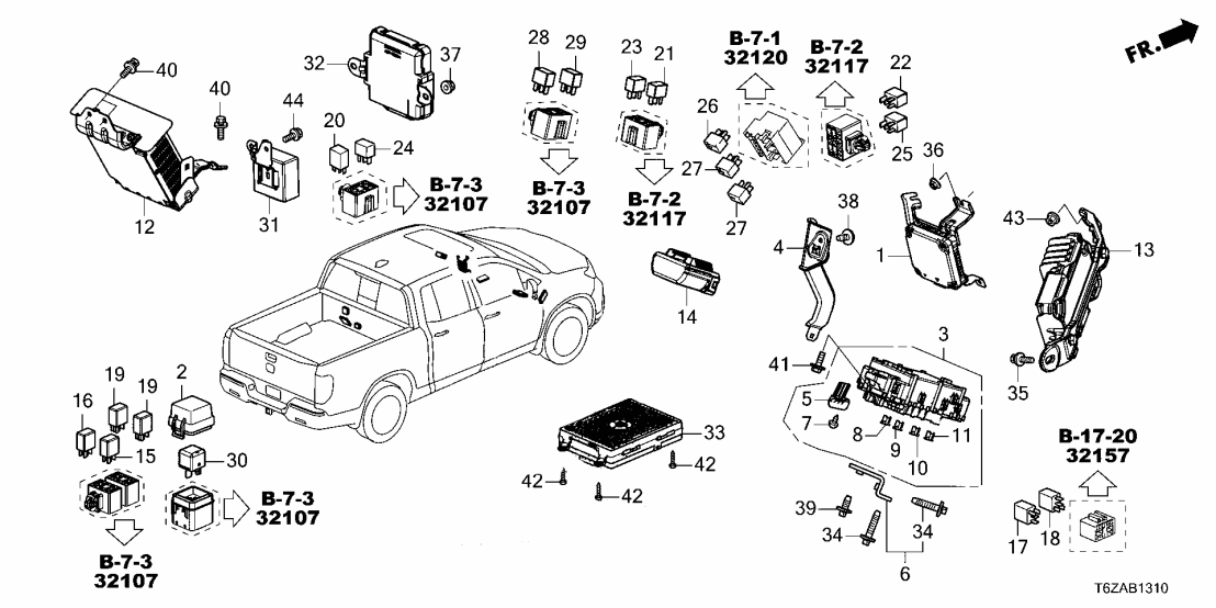 Honda 38200-T6Z-A12 BOX ASSY-, FUSE