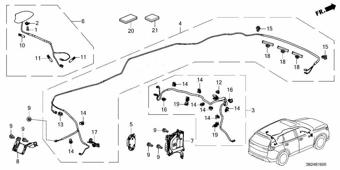 39200-3A0-AA1 Honda Control Unit