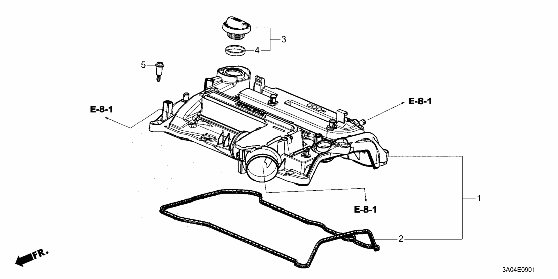 Honda 12310-68A-A01 COVER, CYLINDER HEAD