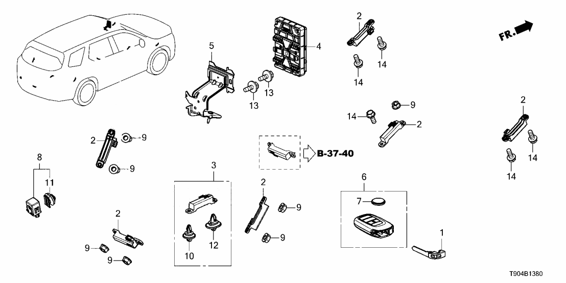 Honda 38800-T90-AB2 MODULE UNIT