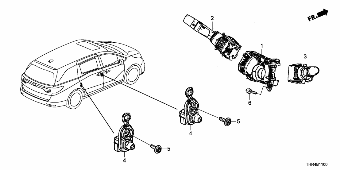 Honda 35255-TG7-F01 SWITCH ASSY