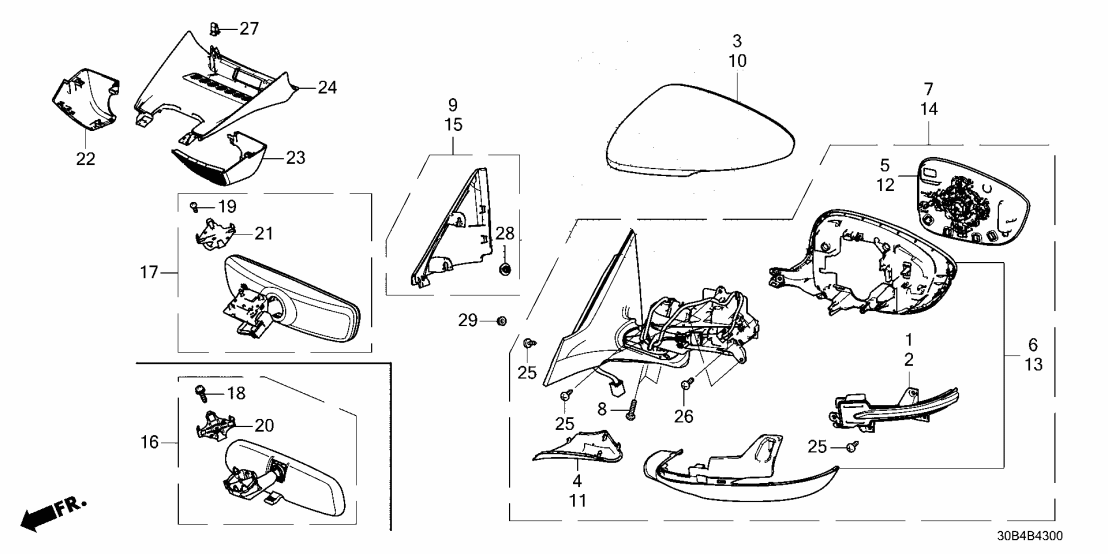 Honda 76251-TVA-A31YK HOUSING CAP *NH932M*