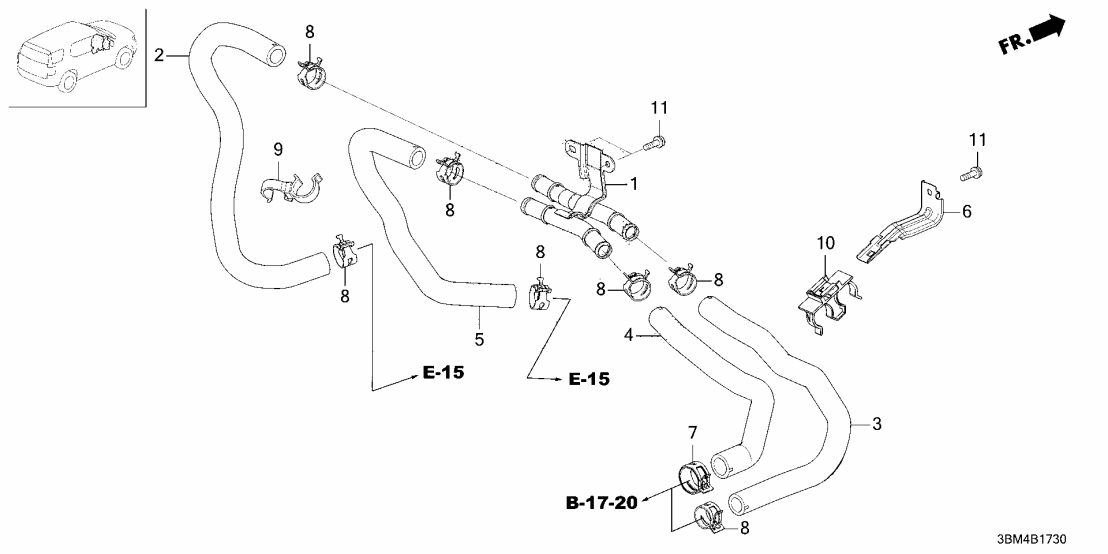 Honda 79711-T90-A00 PIPE, JOINT 79711-T90-A00 Honda PIPE, JOINT
