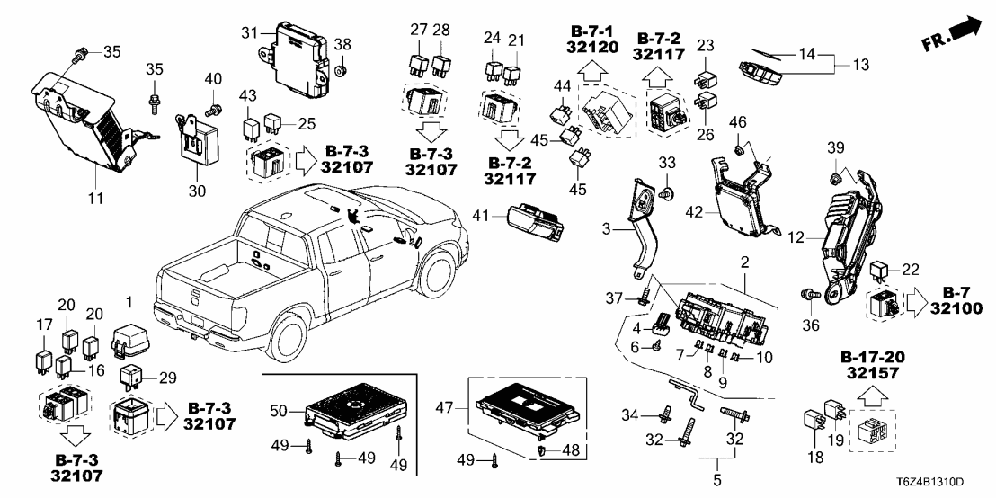 Honda 38200-T6Z-A52 BOX ASSY-, FUSE