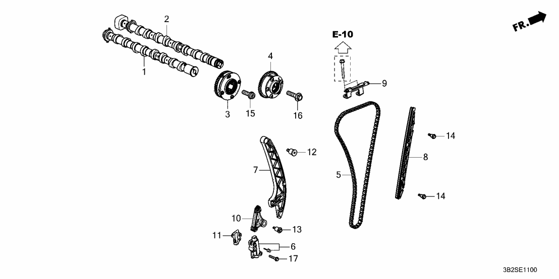 Honda 14110-69F-A01 CAMSHAFT COMP, IN