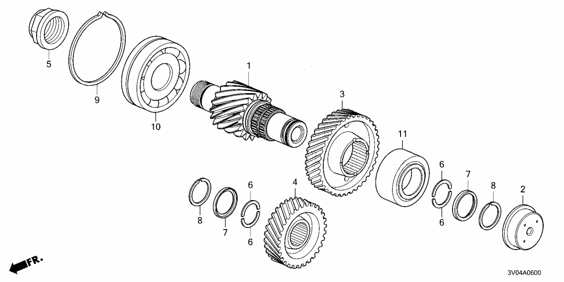 91102-63C-006 Honda BEARING (28X83X22-5)