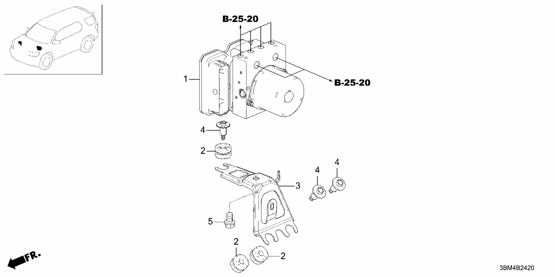Honda 57100-3BM-A11 MODULATOR ASSY-, VSA