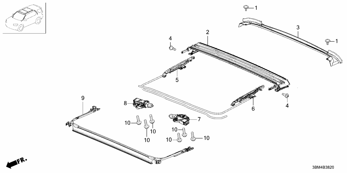 70245-T90-A31 Honda CHANNEL, RR- DRAIN