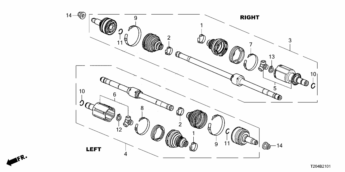 Honda 44337-T21-A51 RING, STOPPER B
