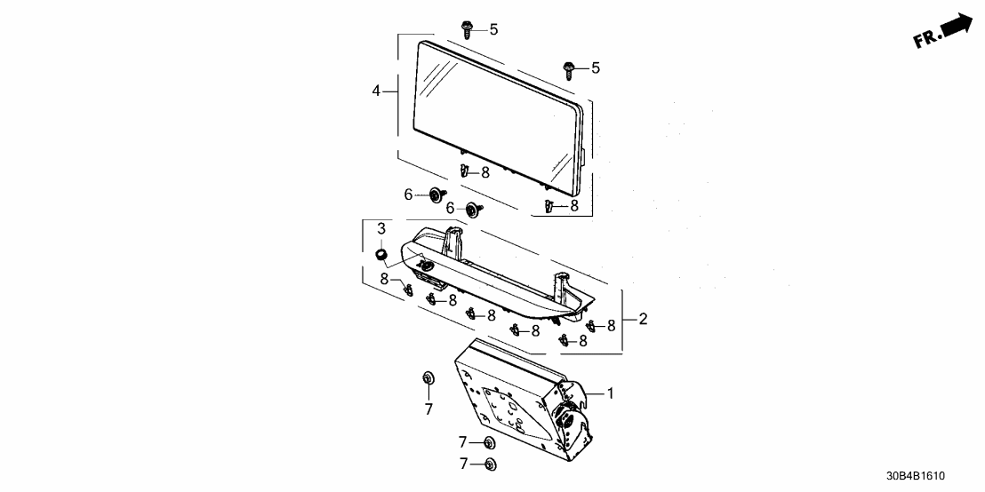 8A700-30A-A21 Honda DISPLAY (12-3INCH)