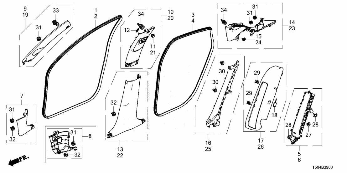 Honda 84192-T60-H01ZC GARNISH, L- *NH802L*