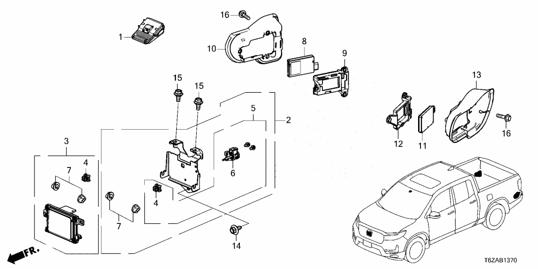 36160-T6Z-A22 Honda CAMERA, MONOCULAR