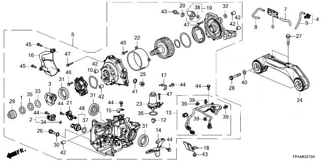 2022 Honda CR-V Hybrid CARRIER ASSY-, RR Diagram for 41200-5TG-900