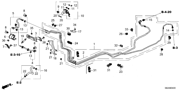 2023 Honda CR-V Hybrid BOLT, FUEL PIPE Diagram for 90027-5AY-H00
