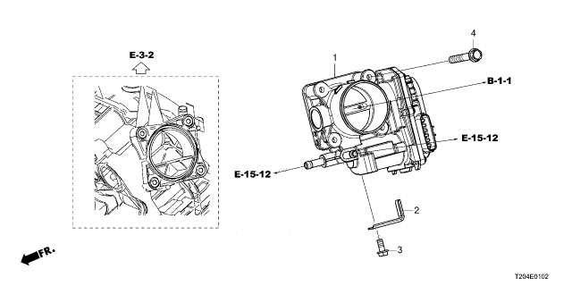 2025 Honda Civic ELECTRONIC CONTL Diagram for 16400-6MD-A01