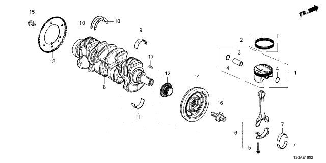 2026 Honda Civic PULLEY COMP Diagram for 13810-6MD-A01