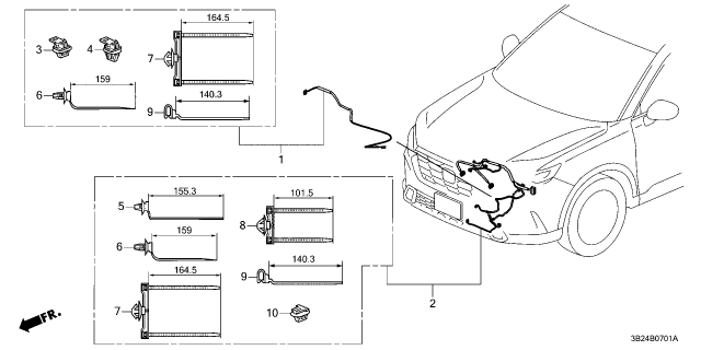 2023 Honda CR-V Hybrid 5 Door Sport 2WD CVT Wire Harness Diagram 2